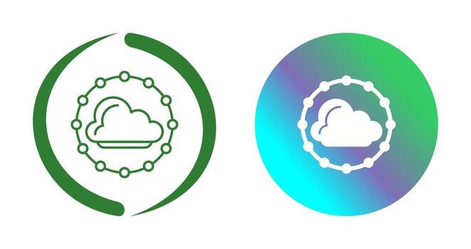 icono de vector de nube
