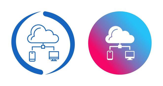 icono de vector de nube