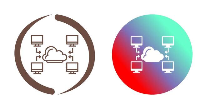 icono de vector de computadora