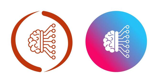 Machine Learning Vector Icon