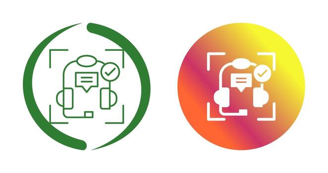 icono de vector de soporte técnico