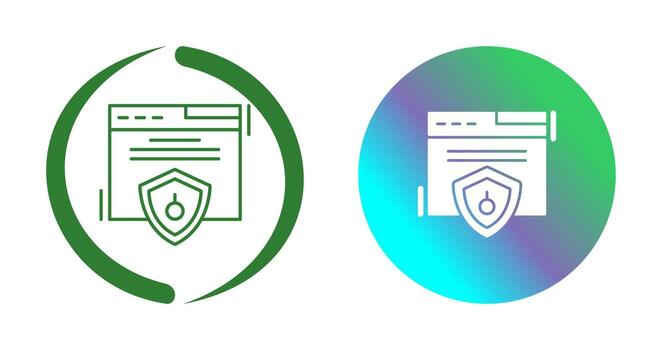 Web Security Vector Icon