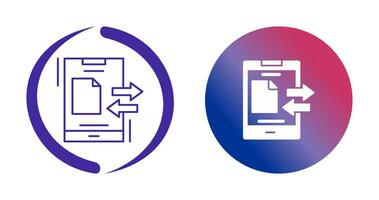 icono de vector de transferencia de datos