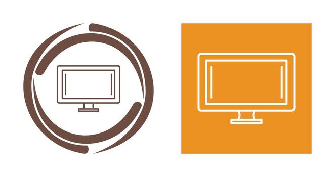monitor de icono de vector