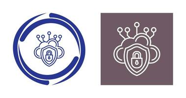 Cloud Security Vector Icon