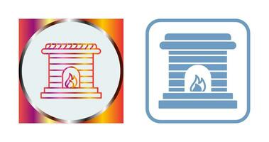 Fireplace Vector Icon