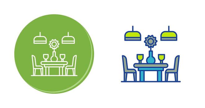 icono de vector de mesa