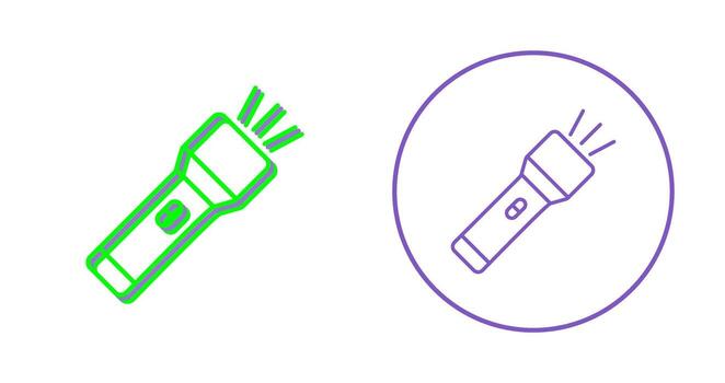 Flashlight Vector Icon