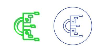 icono de vector de diagrama de flujo