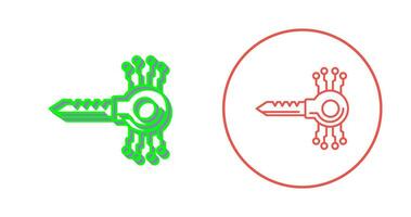 Key Code Vector Icon