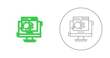 icono de vector de motor de búsqueda