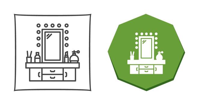 Dressing Table Vector Icon
