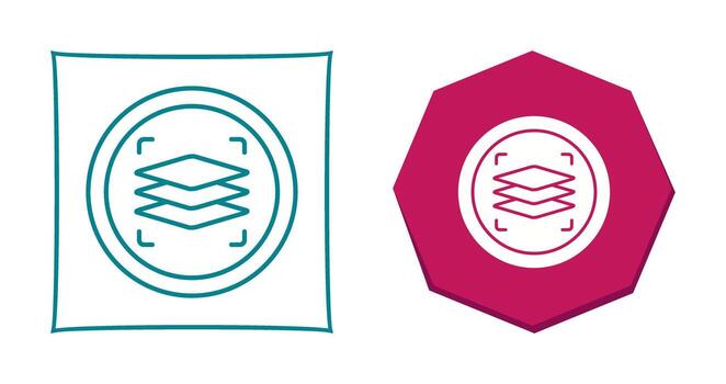 icono de vector de capas