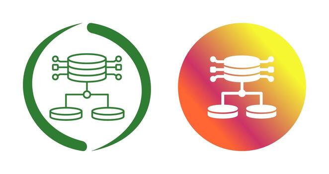 icono de vector de datos estructurados