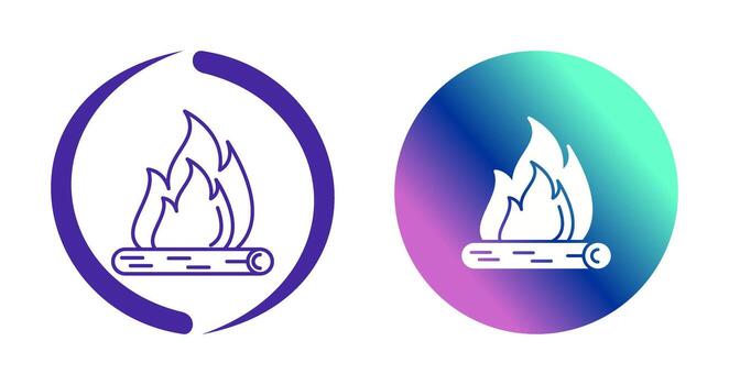 icono de vector de fuego