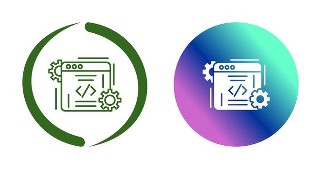 icono de vector de codificación