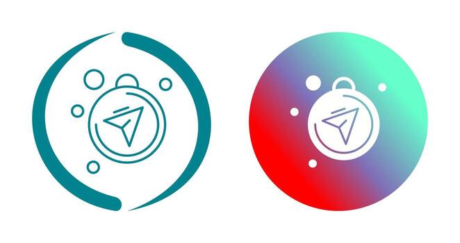 icono de vector de brújula