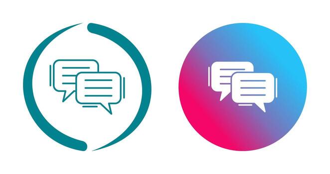 icono de vector de chat