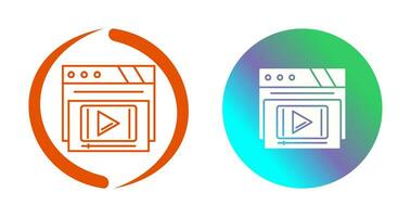 Video Player Vector Icon