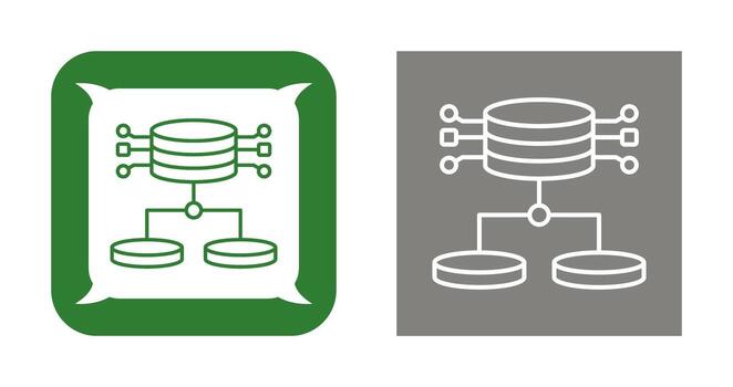 icono de vector de datos estructurados
