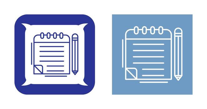 Notepad Vector Icon