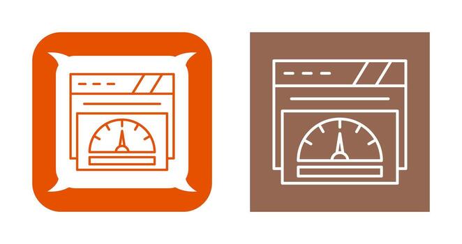 icono de vector de velocímetro