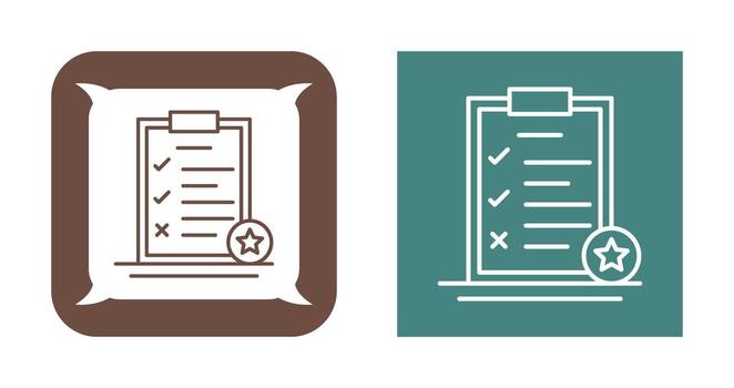 icono de vector de lista de tareas