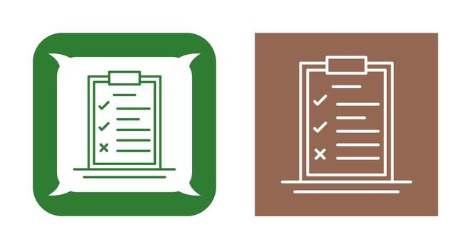 Checklist Vector Icon