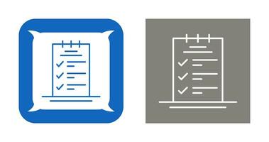 Booking CheckList Vector Icon