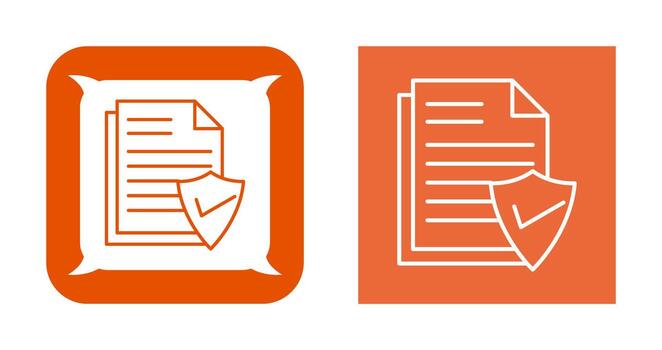 icono de vector de documento válido