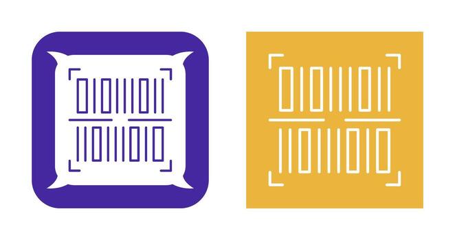 icono de vector de código de barras