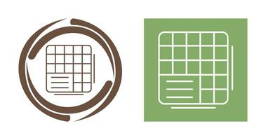 Table Data Vector Icon