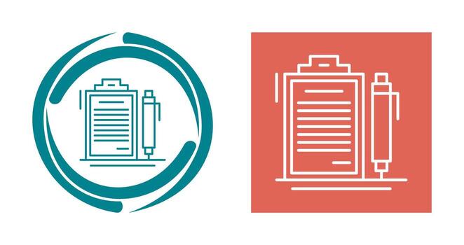 icono de vector de contrato