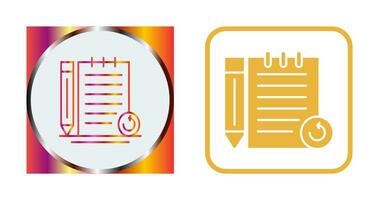 Rechecked Notes Vector Icon