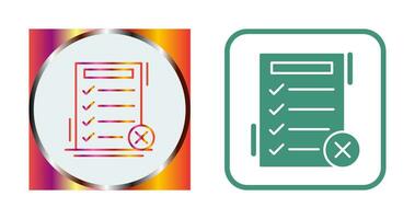 Fake List Vector Icon