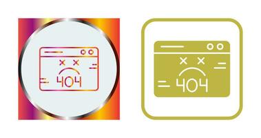 404 Error Vector Icon