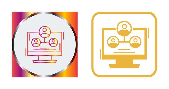 Hierarchy Structure Vector Icon