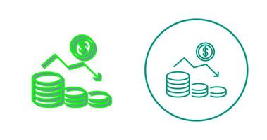 Money Loss Vector Icon