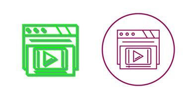 Video Player Vector Icon