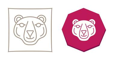 icono de vector de oso polar