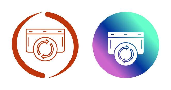 actualizar icono de vector