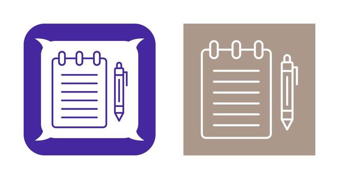 Notepad Vector Icon
