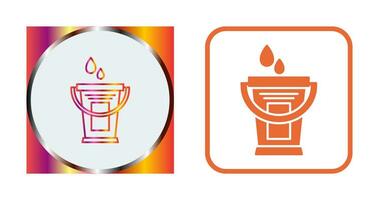 Water Bucket Vector Icon