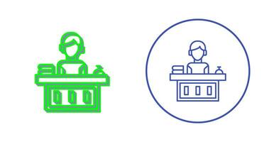 Office Reception Vector Icon