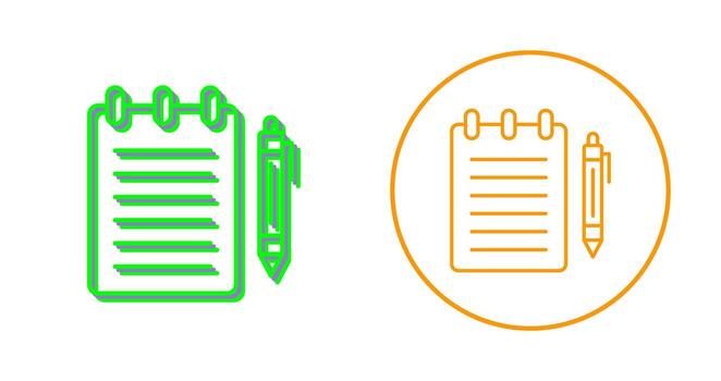 Notepad Vector Icon