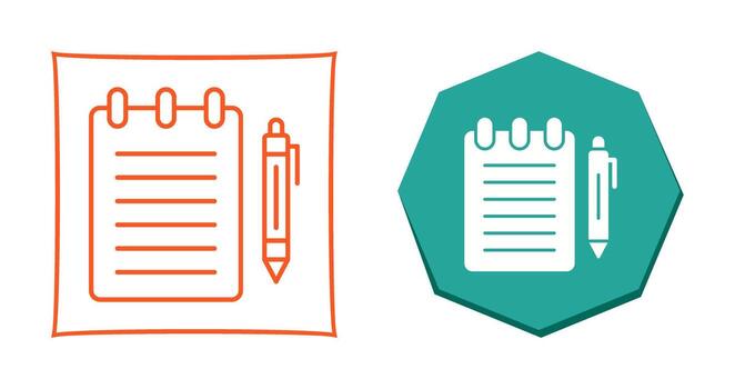 Notepad Vector Icon