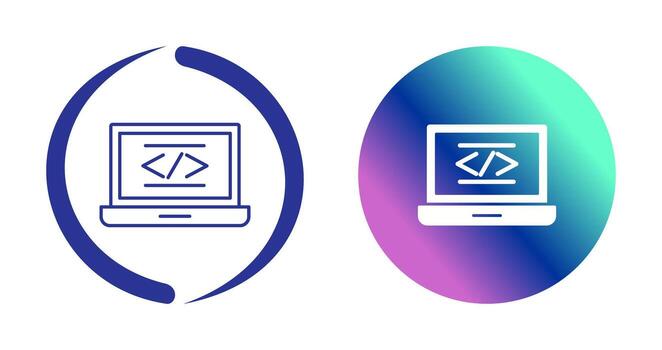 icono de vector de codificación