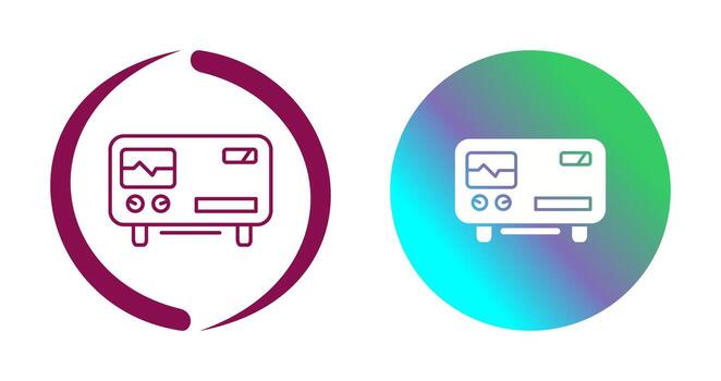 Oscillscope Vector Icon