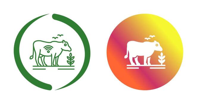 icono de vector de ganado