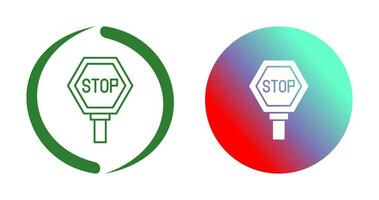 icono de vector de señal de stop